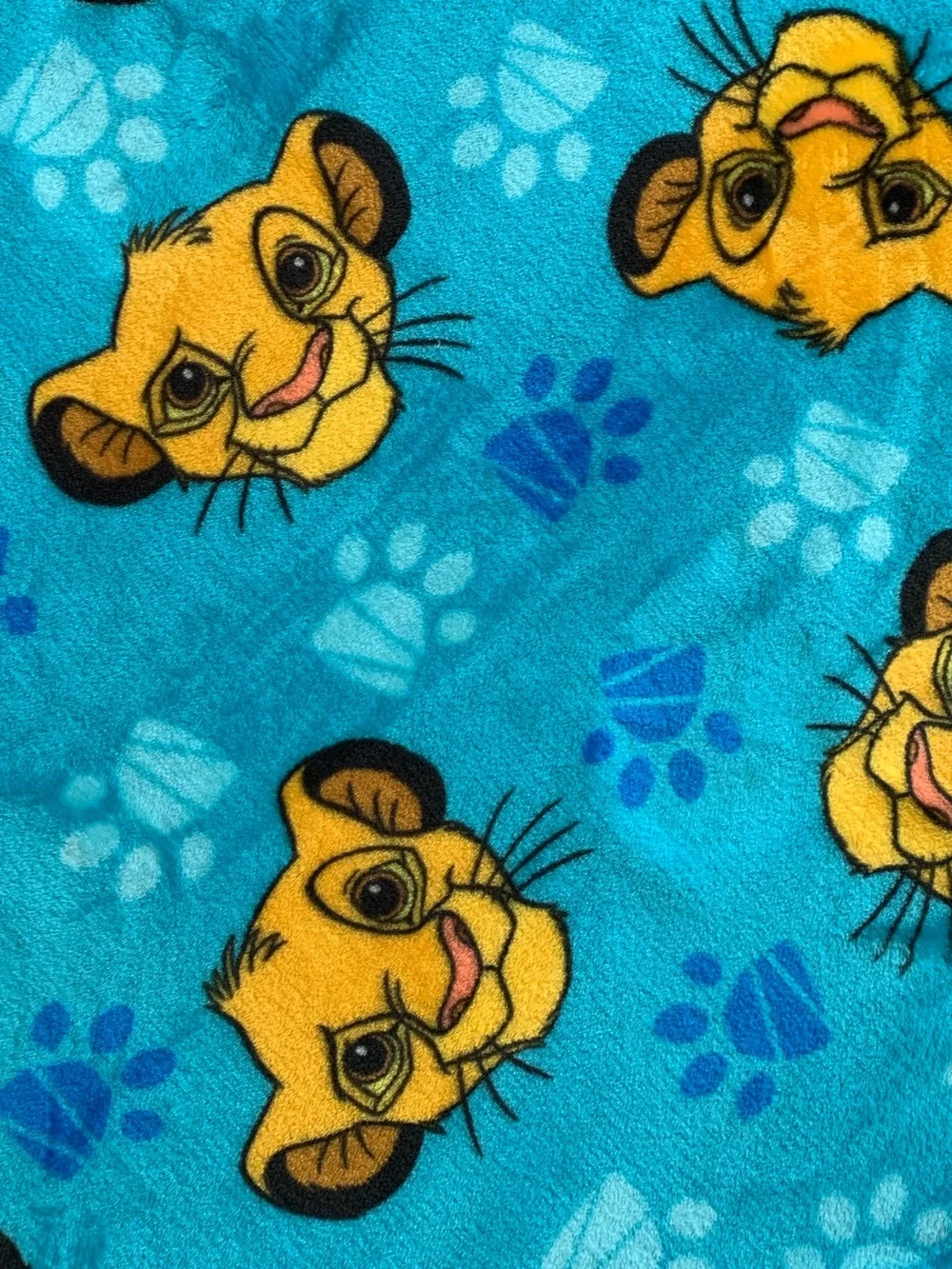 2019 Disney The Lion King Character Run Around Simba Soft Plush Blanket 35x48
